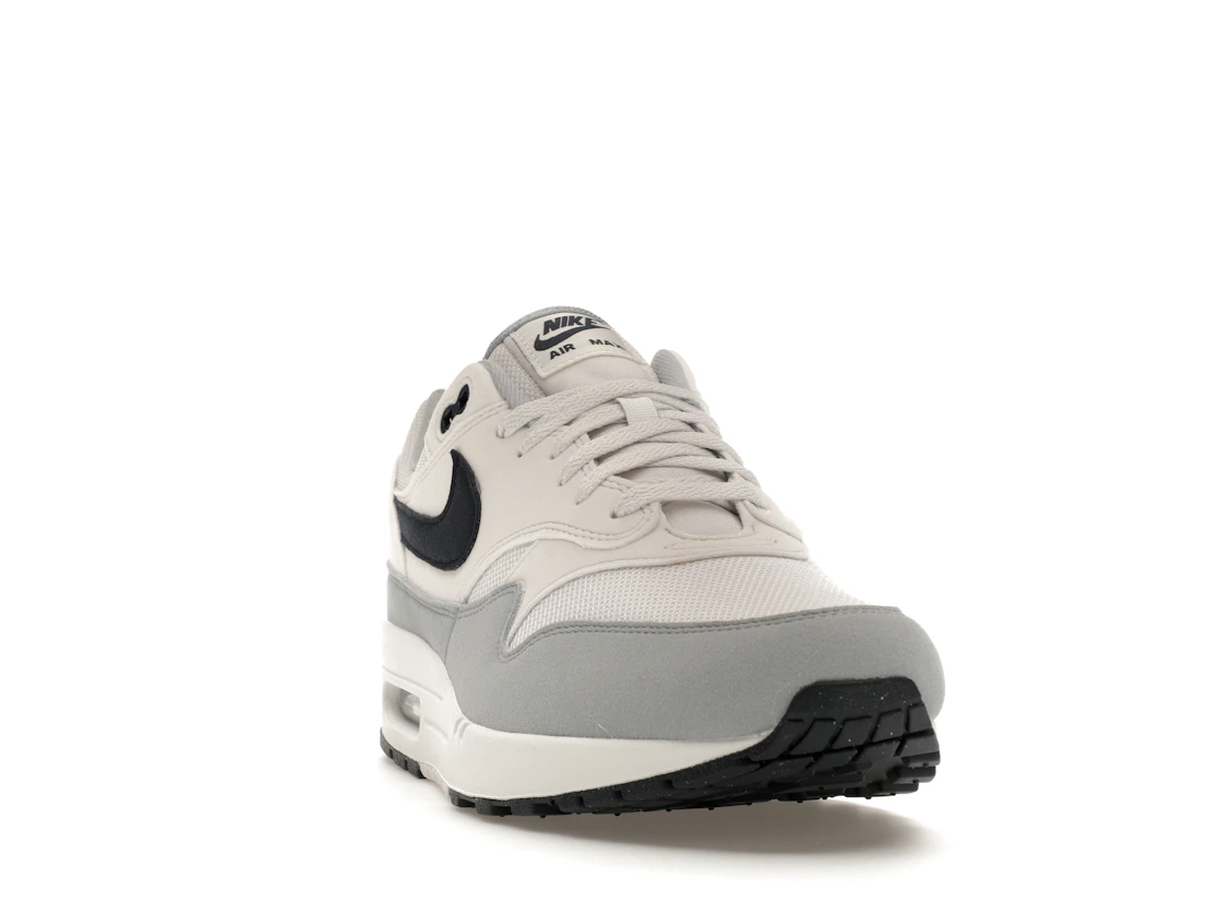 Vue 8 de Nike Air Max 1 Platinum Tint Dark Obsidian