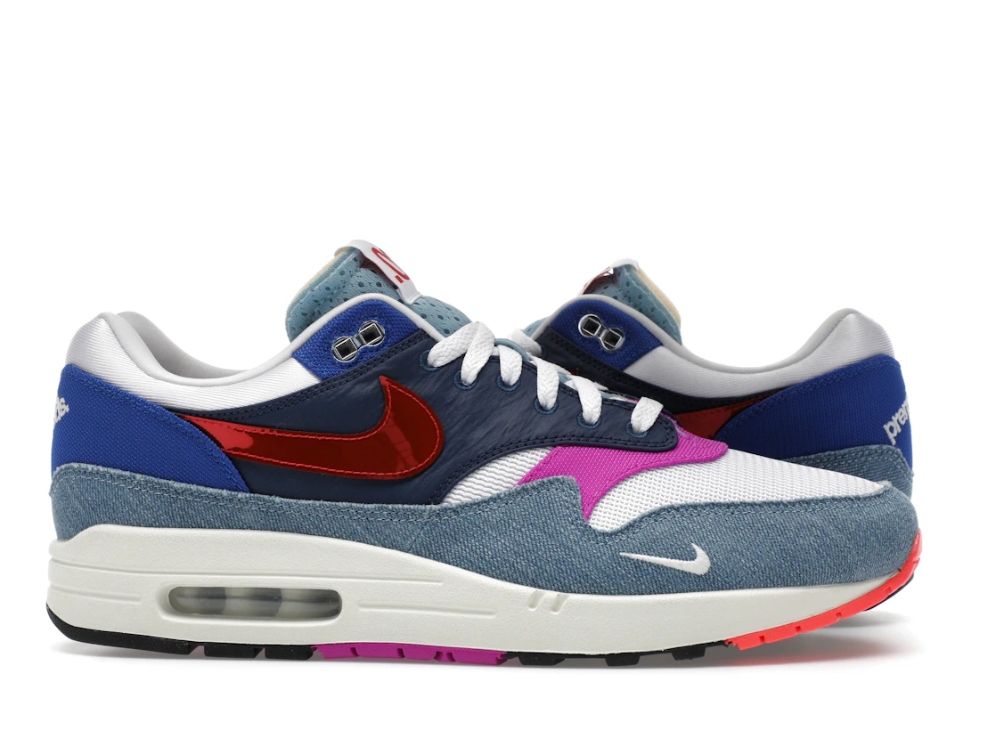 Vue 2 de Nike Air Max 1 Premium Goods Sport Red Varsity Royal