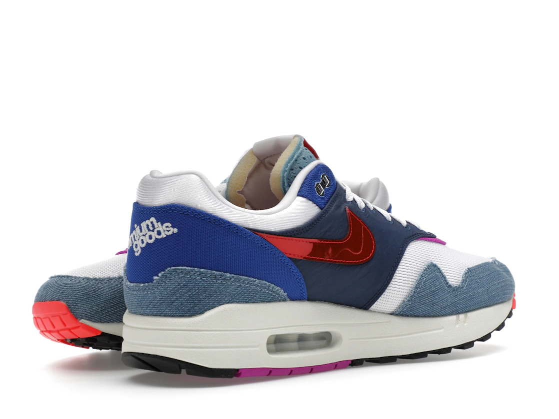 Vue 15 de Nike Air Max 1 Premium Goods Sport Red Varsity Royal