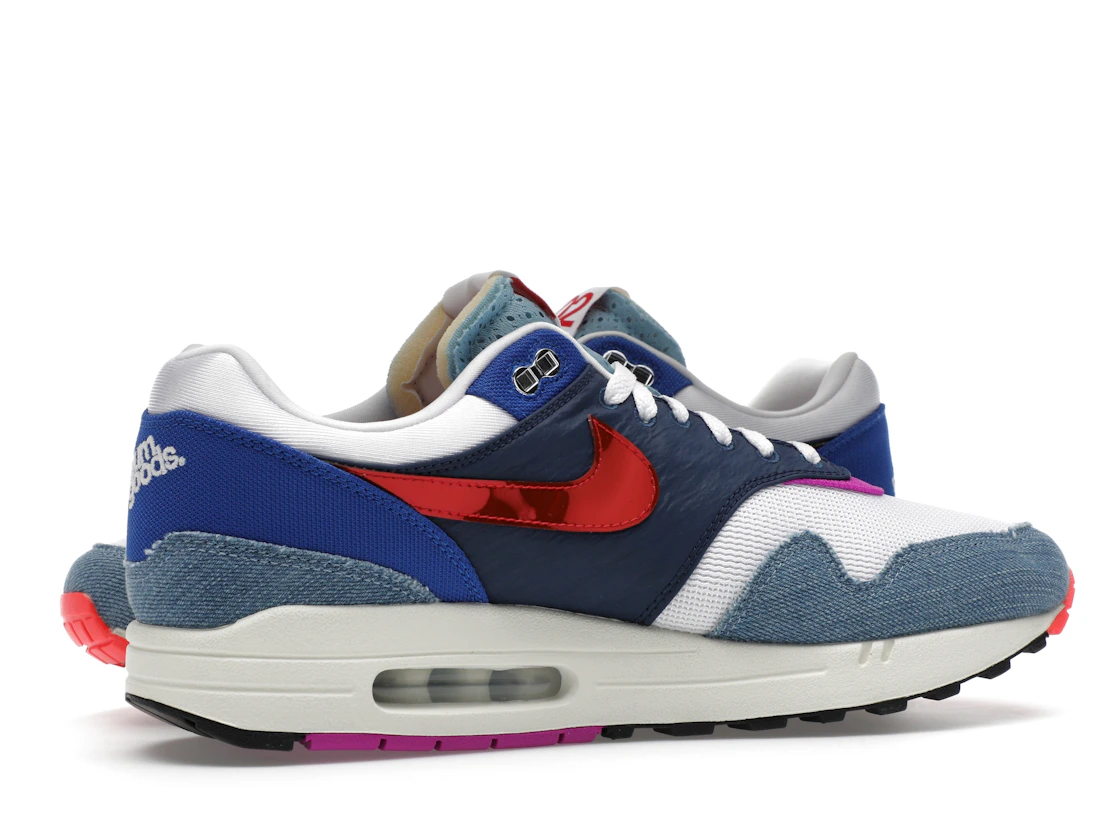 Vue 17 de Nike Air Max 1 Premium Goods Sport Red Varsity Royal