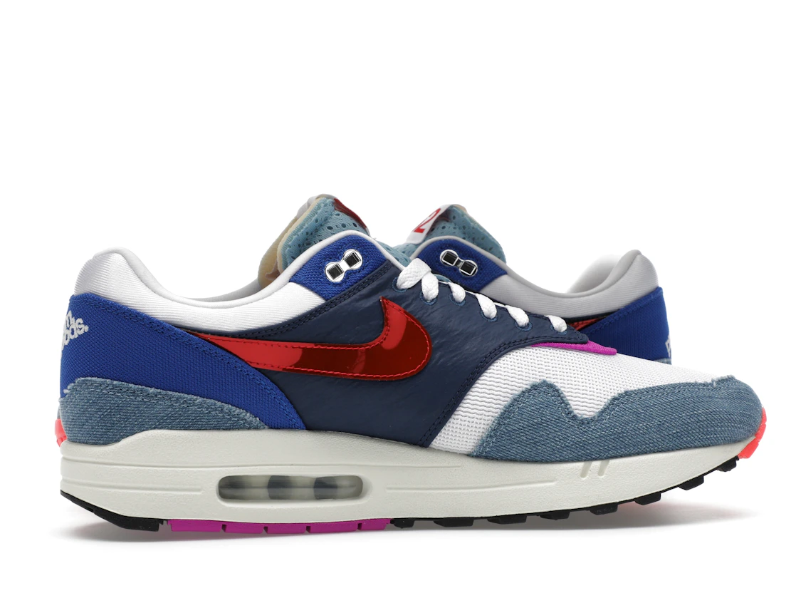 Vue 18 de Nike Air Max 1 Premium Goods Sport Red Varsity Royal