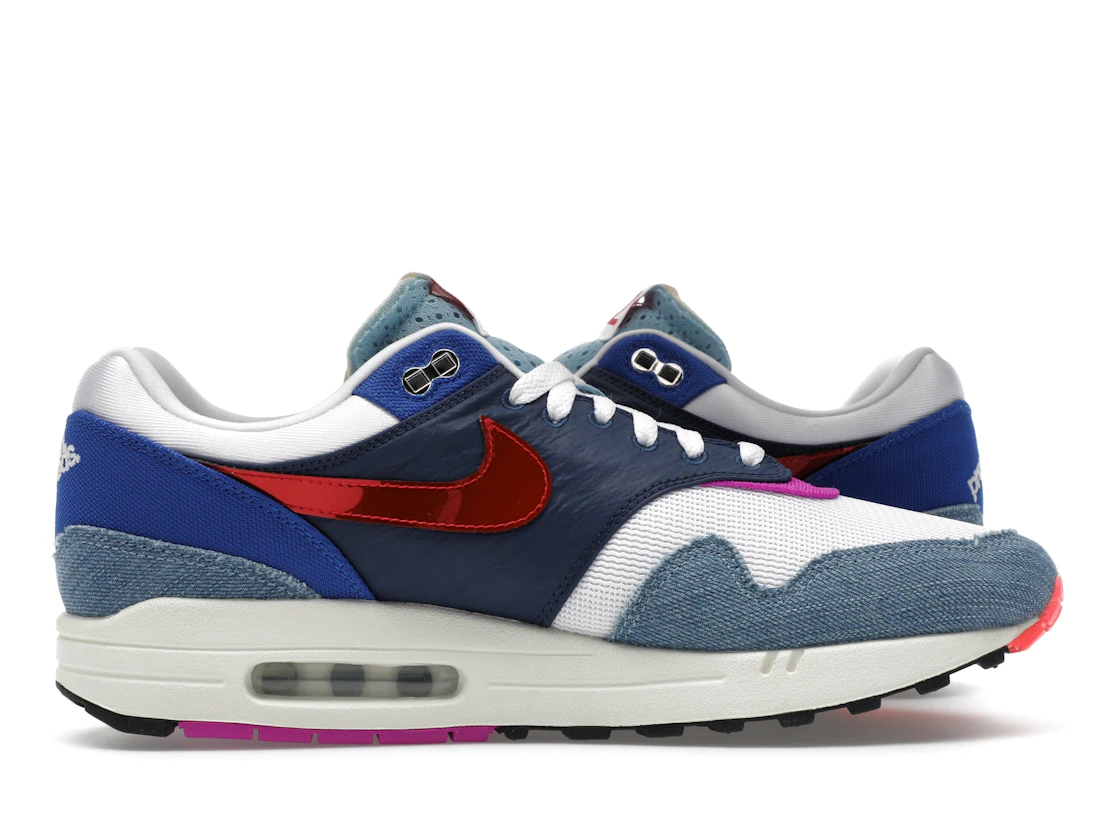 Vue 19 de Nike Air Max 1 Premium Goods Sport Red Varsity Royal