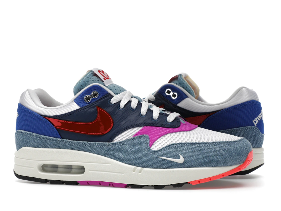 Vue 3 de Nike Air Max 1 Premium Goods Sport Red Varsity Royal