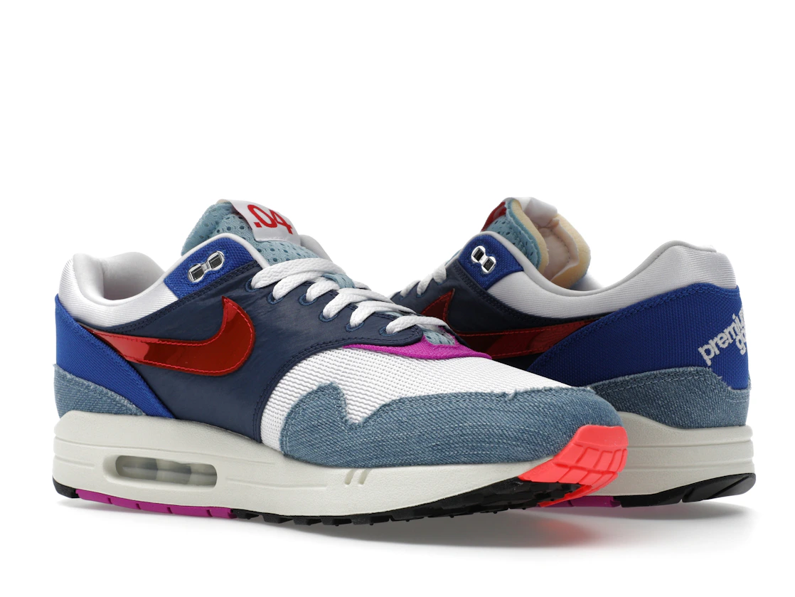 Vue 23 de Nike Air Max 1 Premium Goods Sport Red Varsity Royal