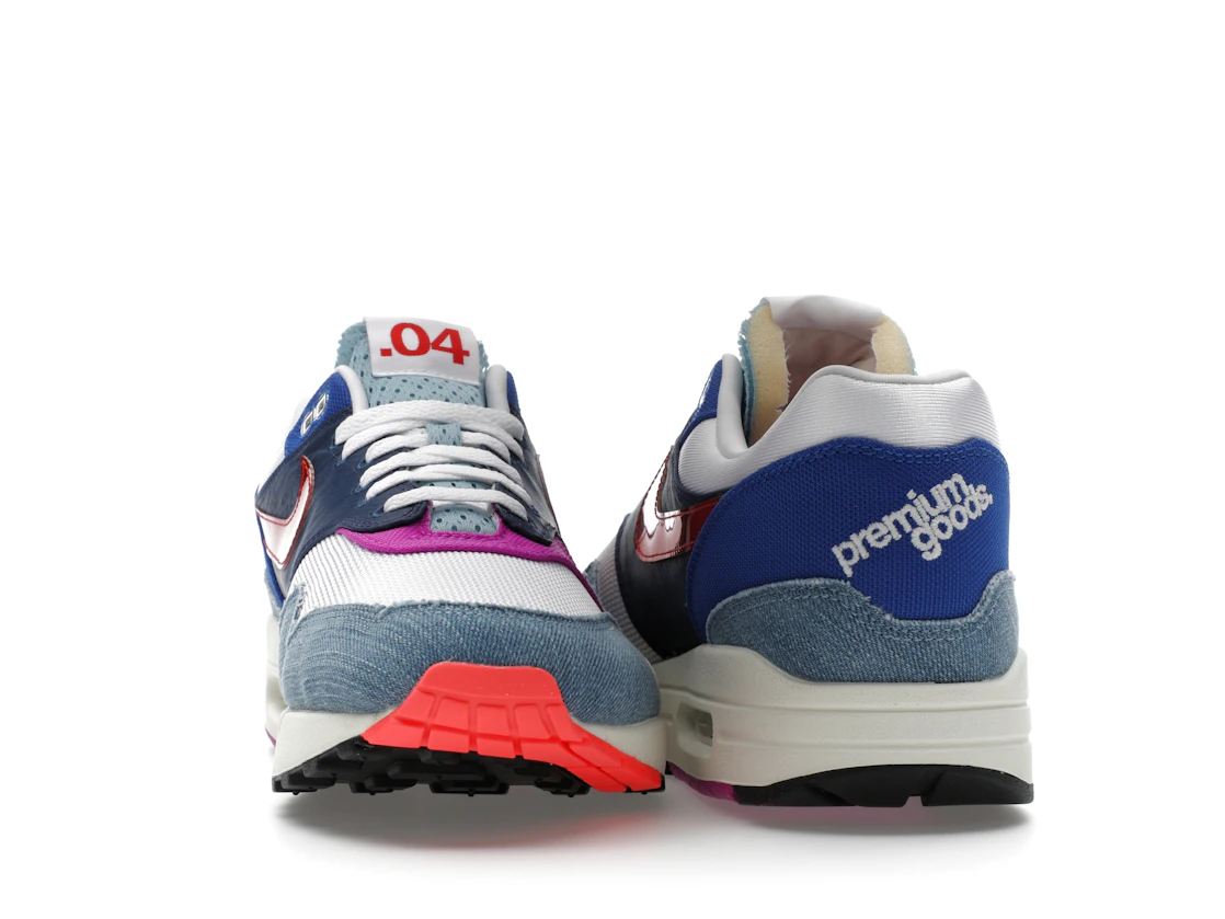 Vue 27 de Nike Air Max 1 Premium Goods Sport Red Varsity Royal