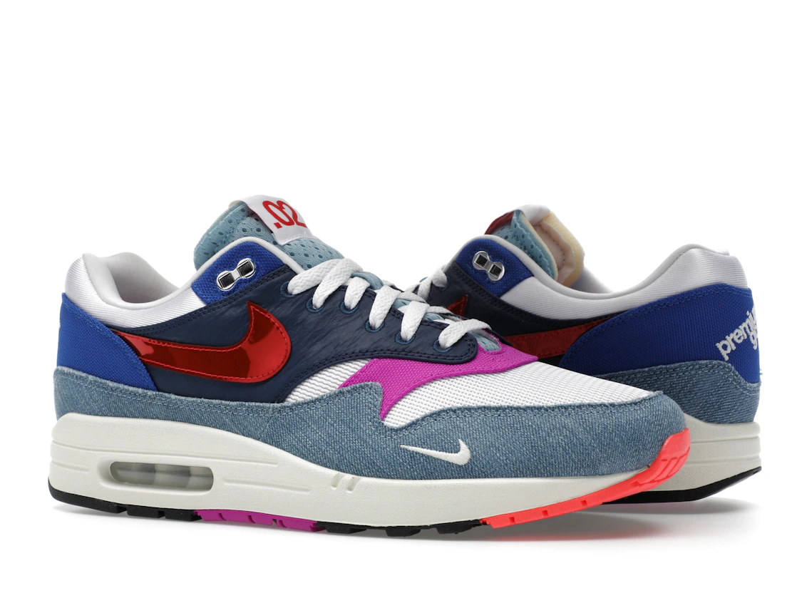 Vue 4 de Nike Air Max 1 Premium Goods Sport Red Varsity Royal