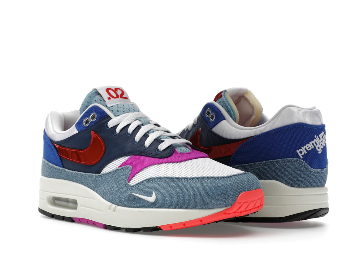 Vue 6 de Nike Air Max 1 Premium Goods Sport Red Varsity Royal