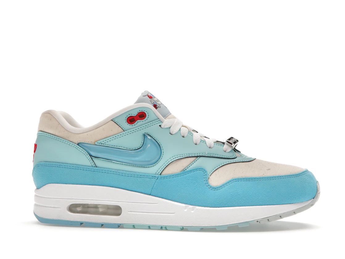 Vue 2 de Nike Air Max 1 Puerto Rico Blue Gale