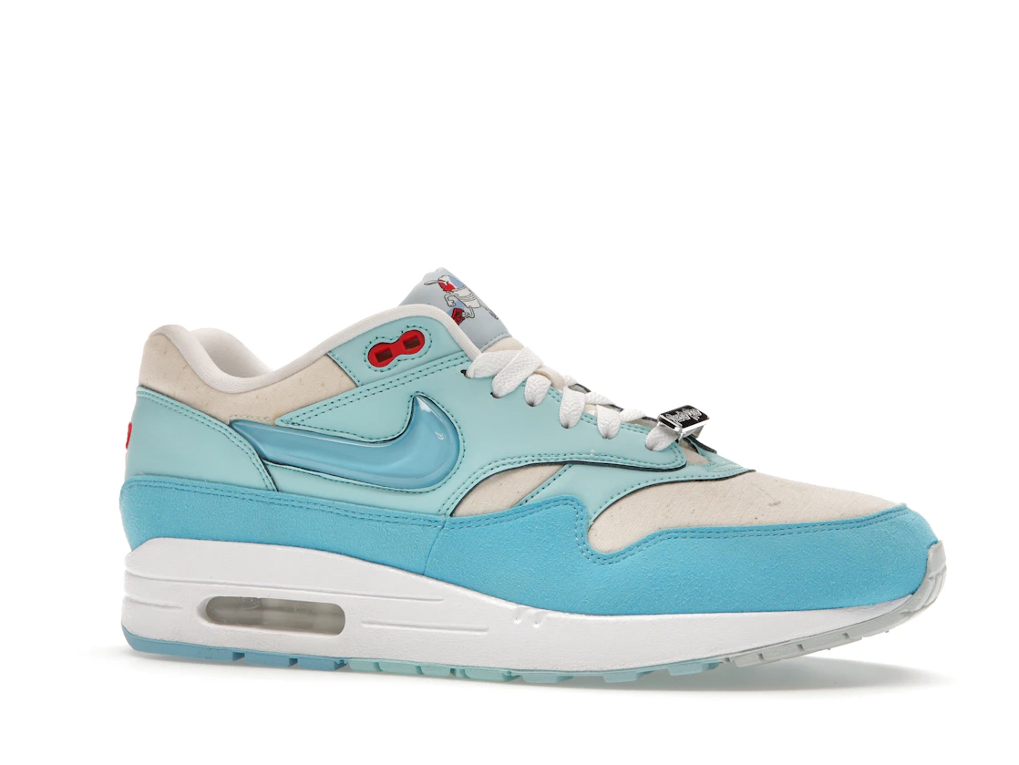 Vue 3 de Nike Air Max 1 Puerto Rico Blue Gale