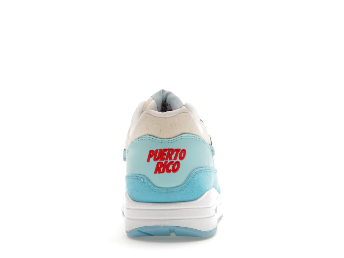Vue 28 de Nike Air Max 1 Puerto Rico Blue Gale