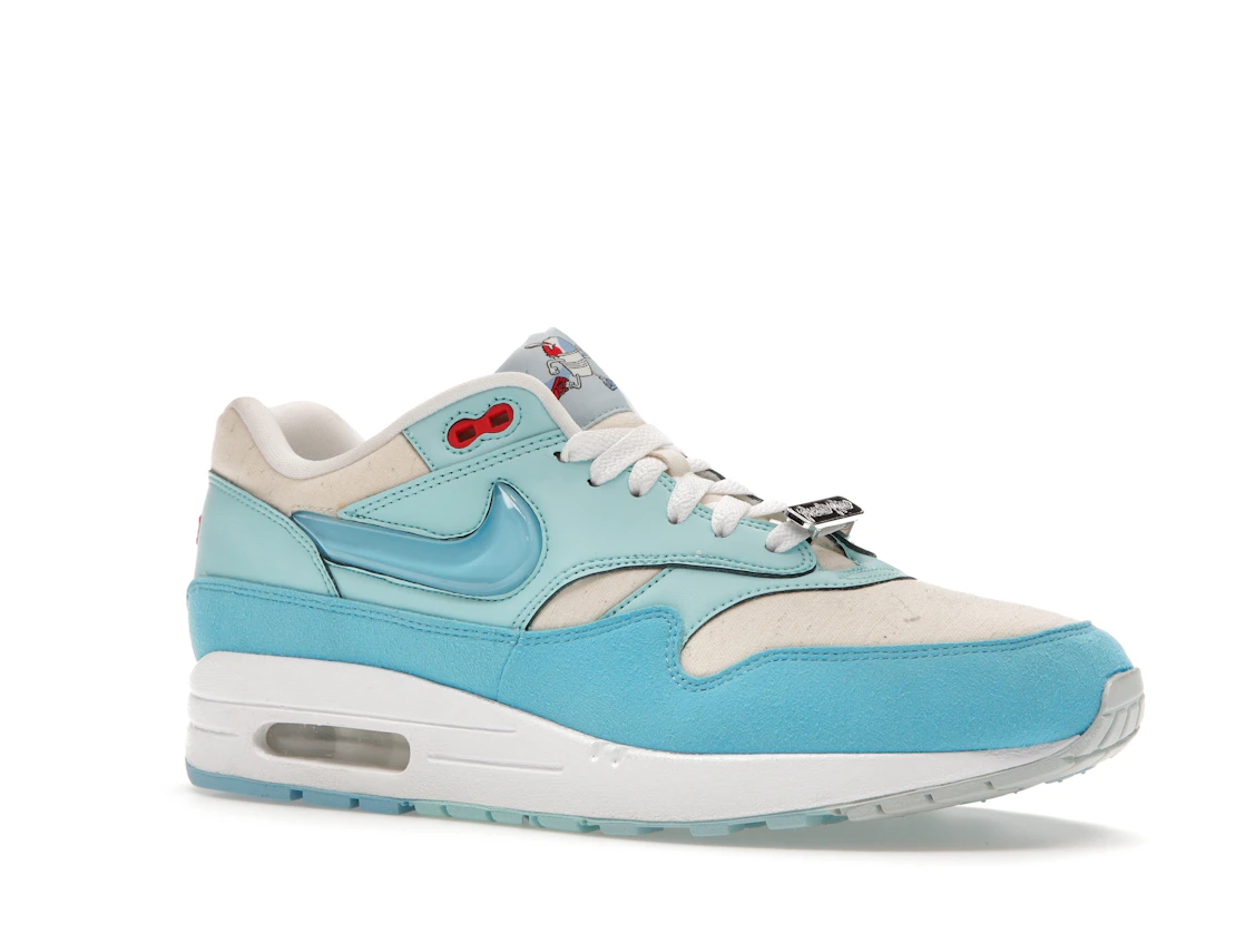 Vue 4 de Nike Air Max 1 Puerto Rico Blue Gale