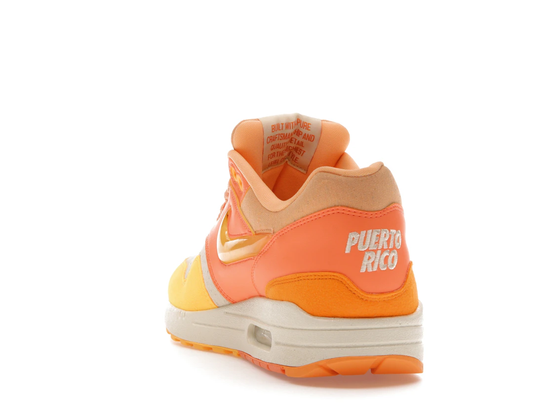 Vue 26 de Nike Air Max 1 Puerto Rico Orange Frost