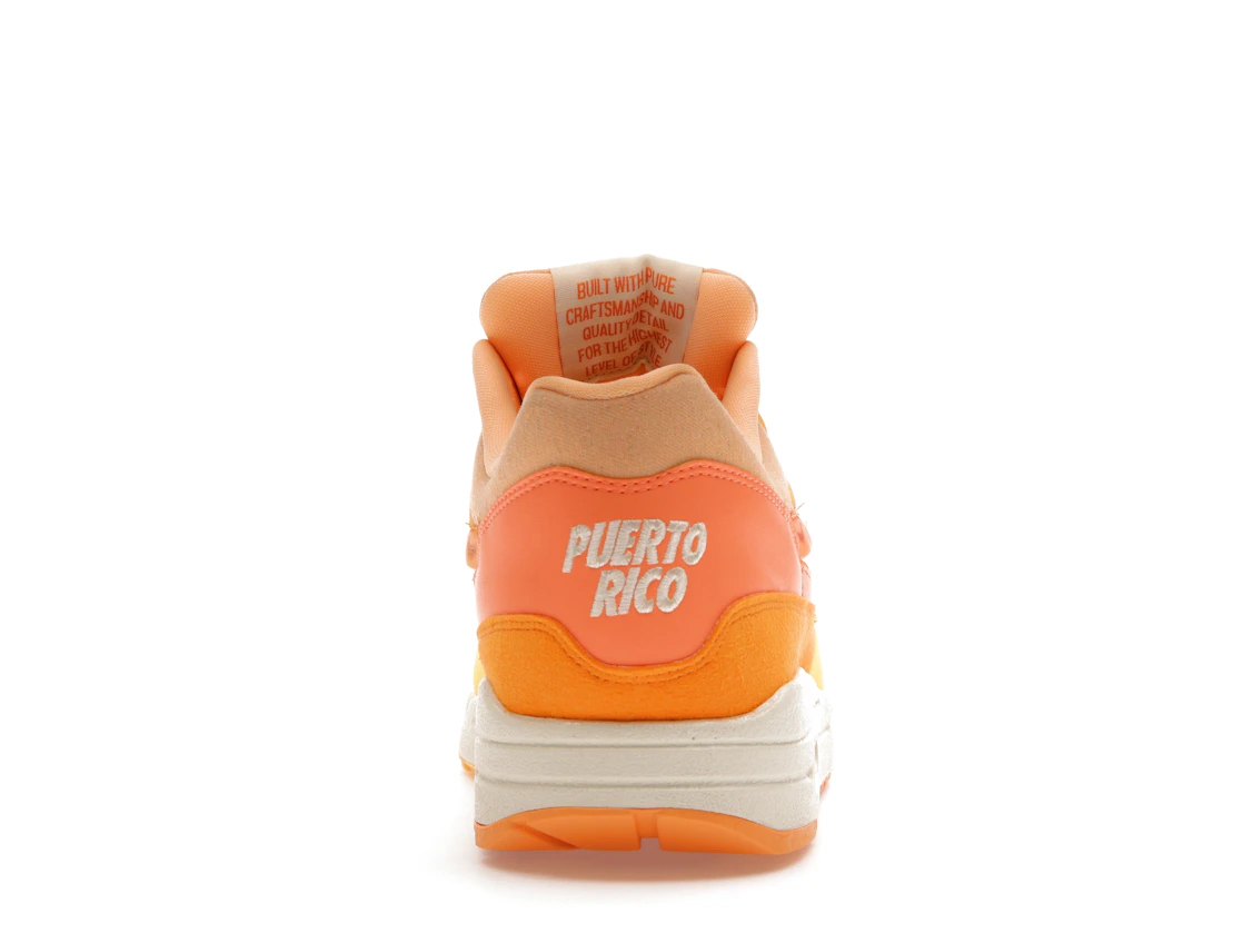 Vue 28 de Nike Air Max 1 Puerto Rico Orange Frost