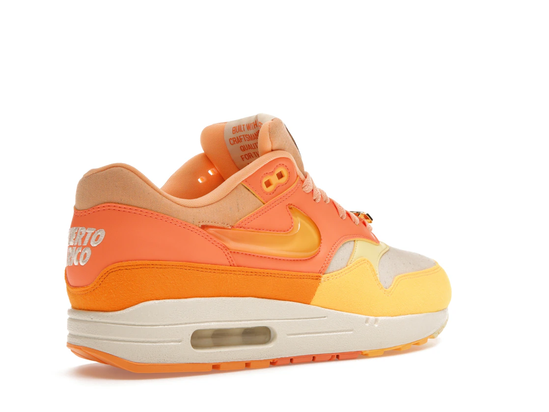 Vue 33 de Nike Air Max 1 Puerto Rico Orange Frost