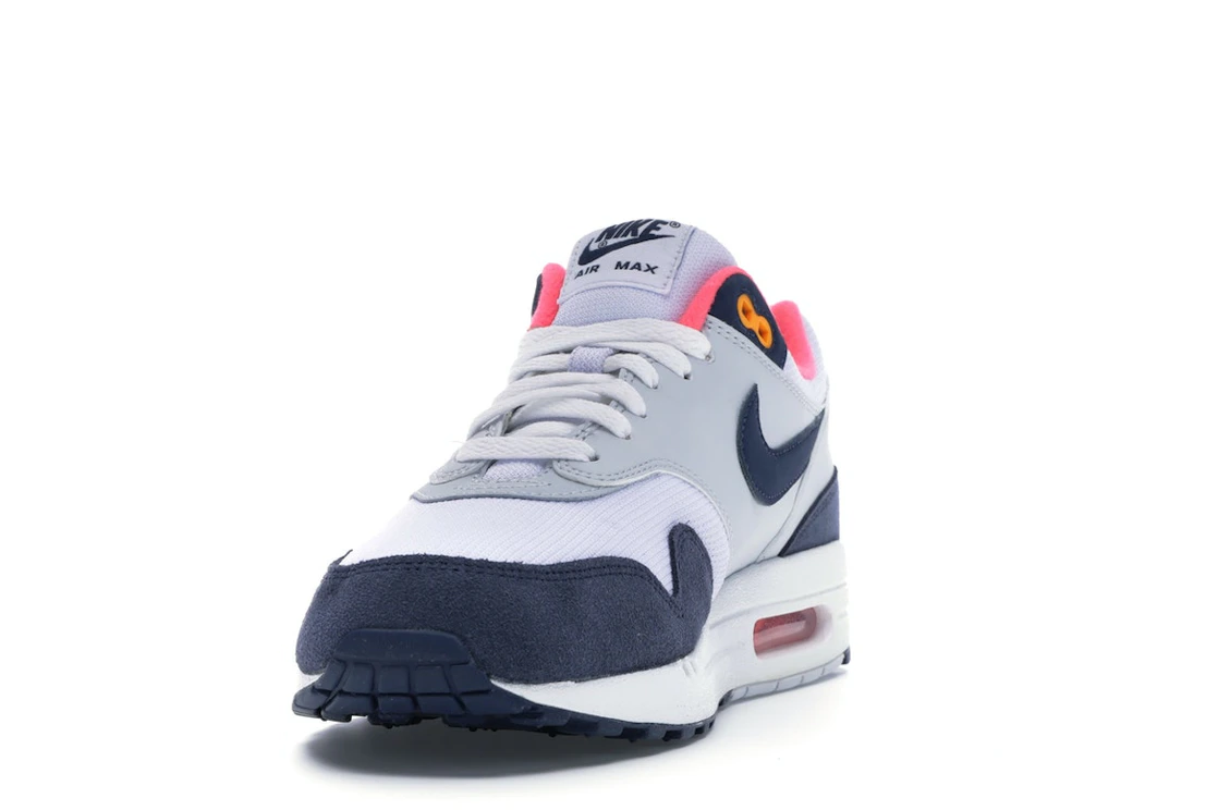 Vue 12 de Nike Air Max 1 Pure Platinum Midnight Navy Racer Pink 