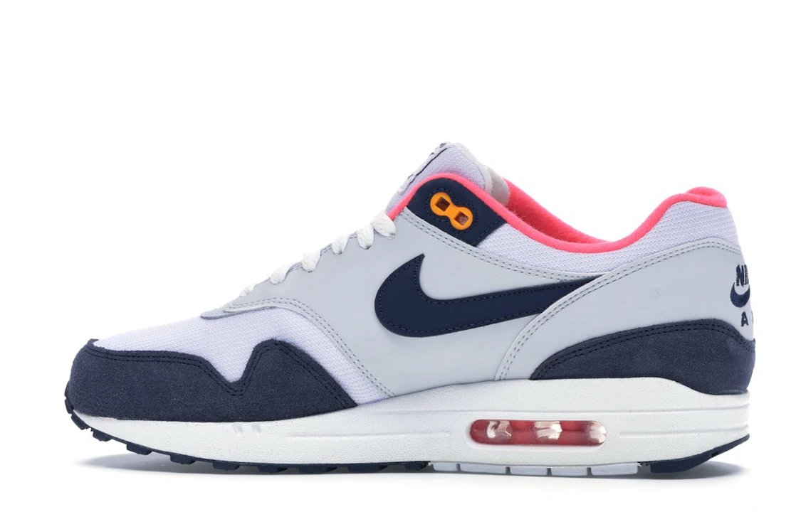 Vue 20 de Nike Air Max 1 Pure Platinum Midnight Navy Racer Pink 