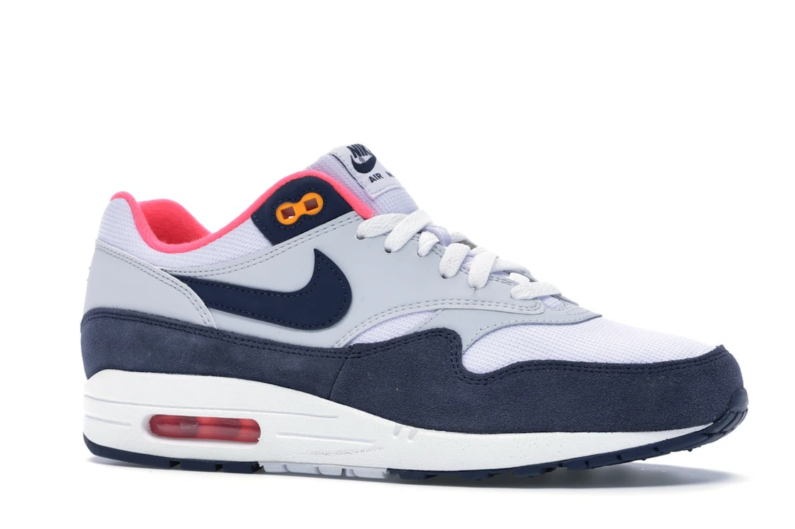 Vue 3 de Nike Air Max 1 Pure Platinum Midnight Navy Racer Pink 