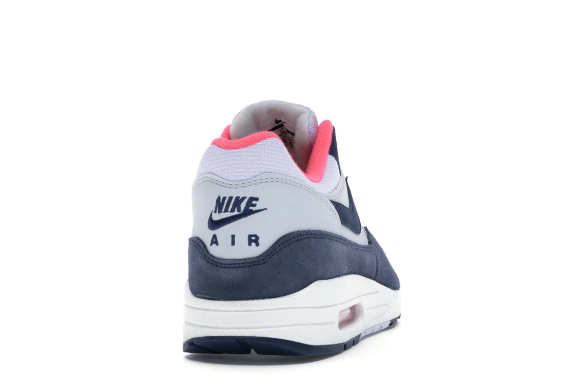 Vue 29 de Nike Air Max 1 Pure Platinum Midnight Navy Racer Pink 