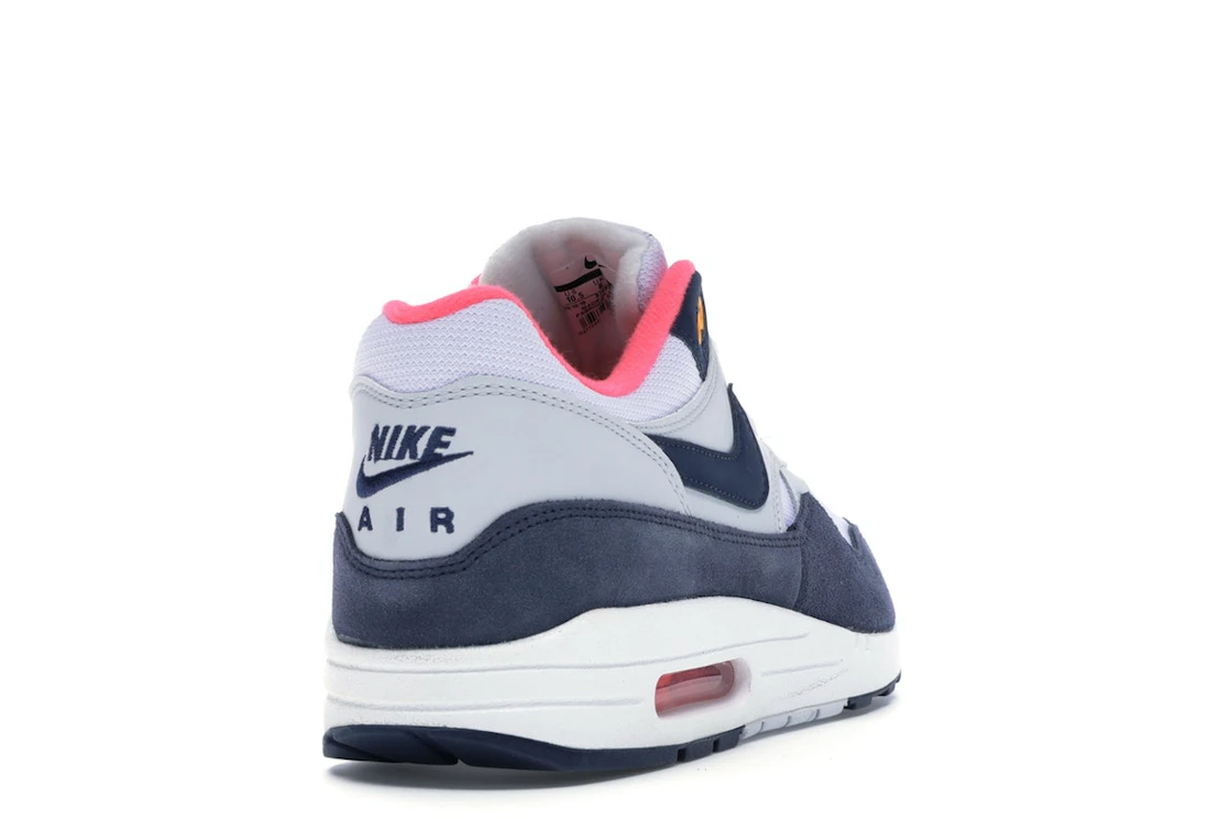 Vue 30 de Nike Air Max 1 Pure Platinum Midnight Navy Racer Pink 