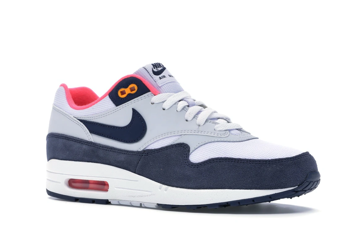 Vue 4 de Nike Air Max 1 Pure Platinum Midnight Navy Racer Pink 