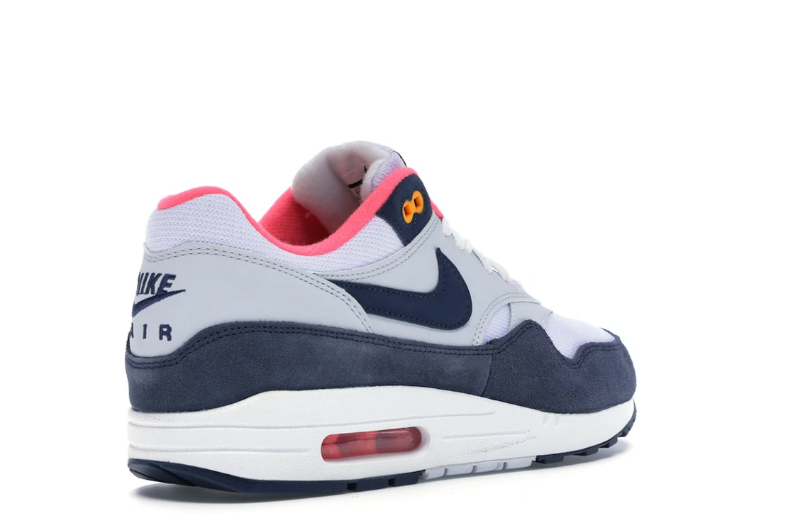 Vue 32 de Nike Air Max 1 Pure Platinum Midnight Navy Racer Pink 