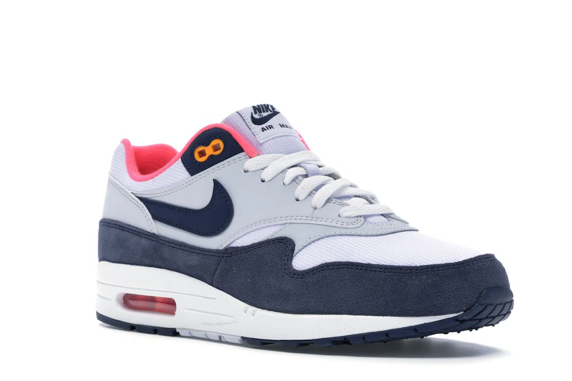 Vue 5 de Nike Air Max 1 Pure Platinum Midnight Navy Racer Pink 