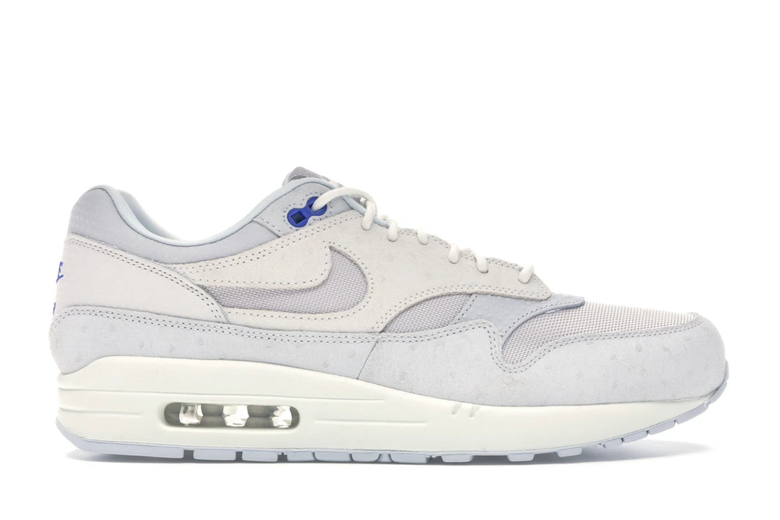 Vue 1 de Nike Air Max 1 Pure Platinum Racer Blue