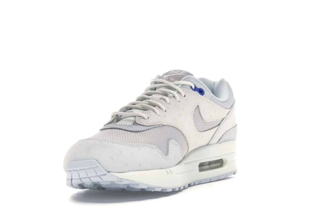 Vue 13 de Nike Air Max 1 Pure Platinum Racer Blue