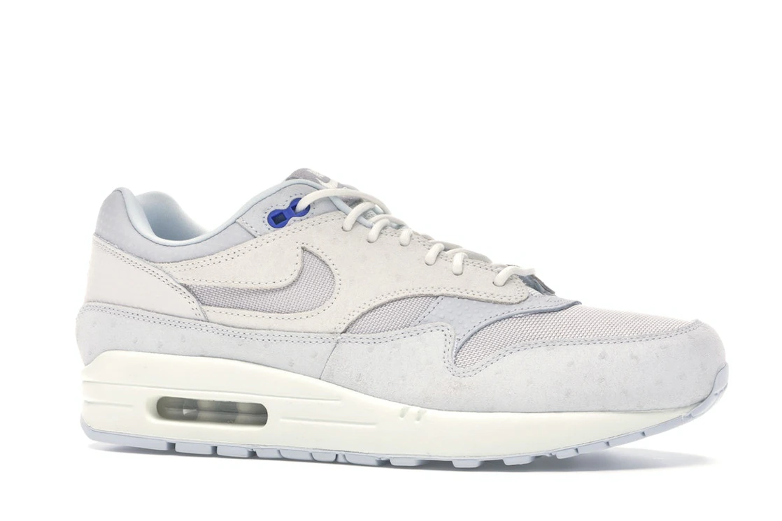 Vue 3 de Nike Air Max 1 Pure Platinum Racer Blue