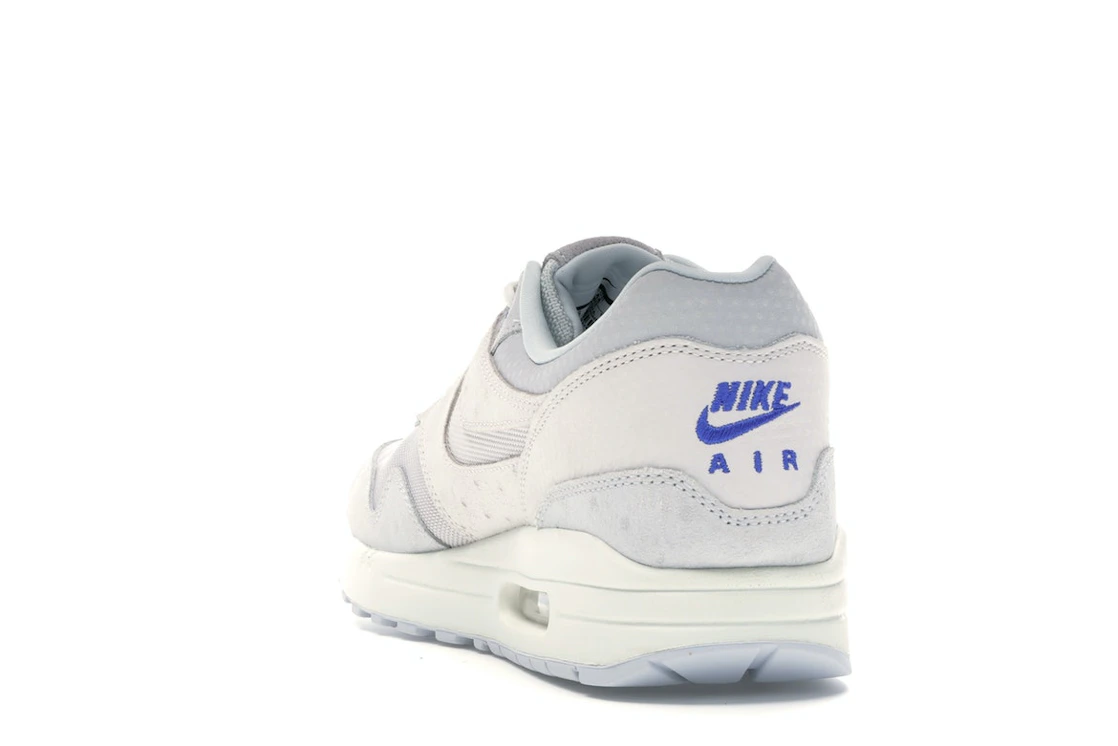 Vue 26 de Nike Air Max 1 Pure Platinum Racer Blue