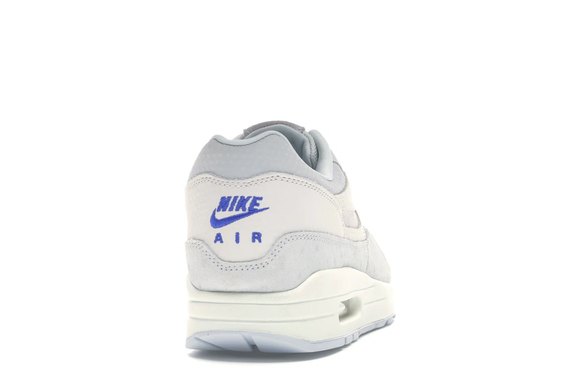 Vue 29 de Nike Air Max 1 Pure Platinum Racer Blue