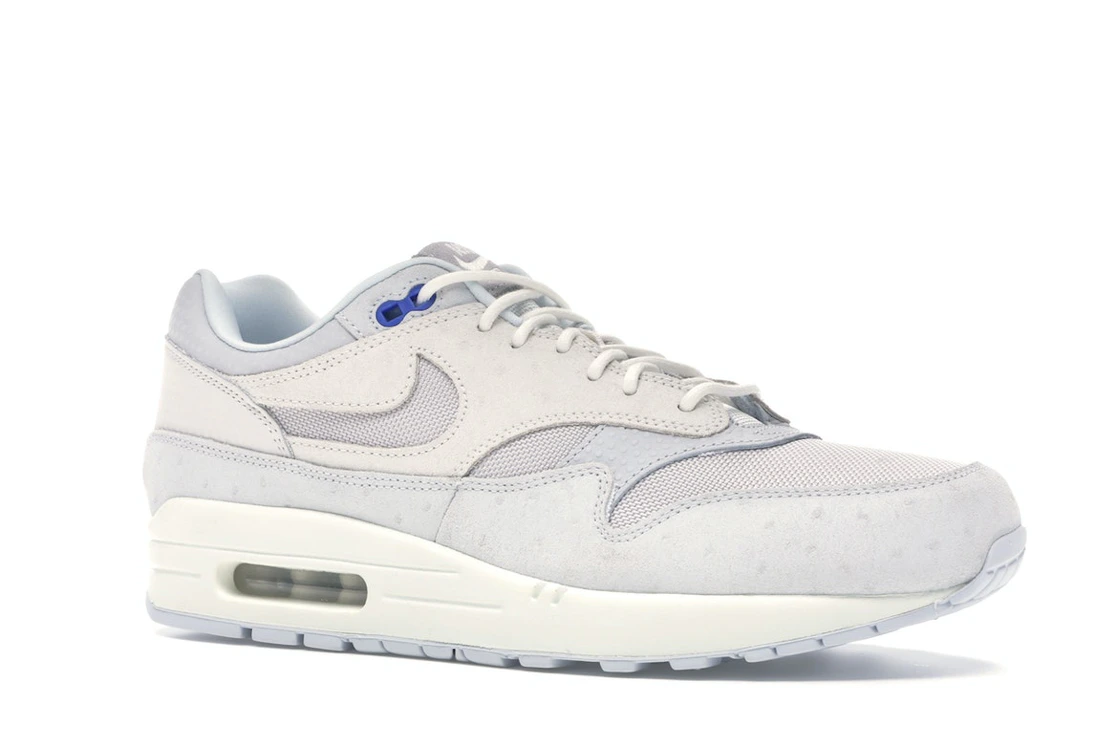 Vue 4 de Nike Air Max 1 Pure Platinum Racer Blue