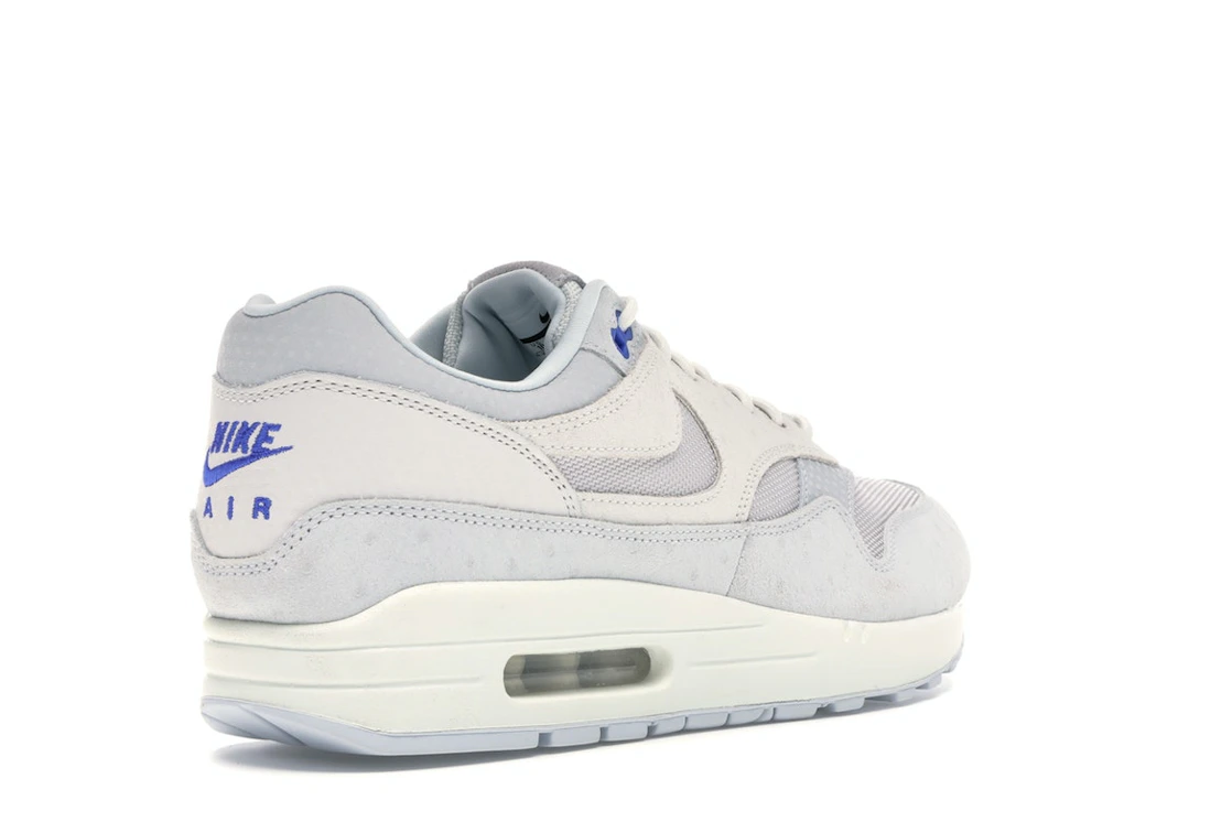 Vue 32 de Nike Air Max 1 Pure Platinum Racer Blue