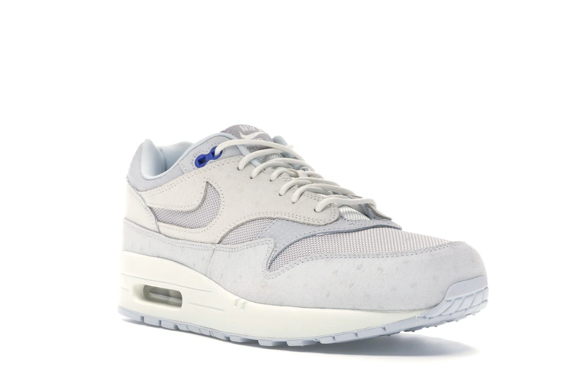 Vue 6 de Nike Air Max 1 Pure Platinum Racer Blue