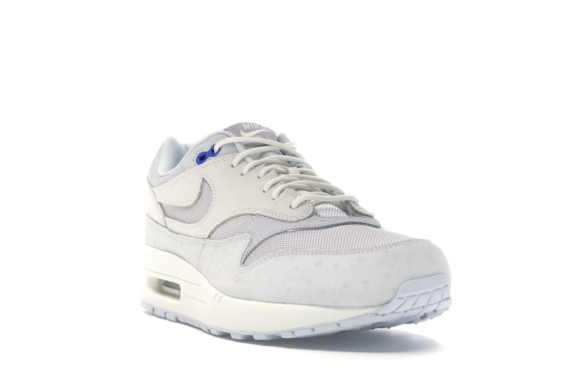 Vue 7 de Nike Air Max 1 Pure Platinum Racer Blue