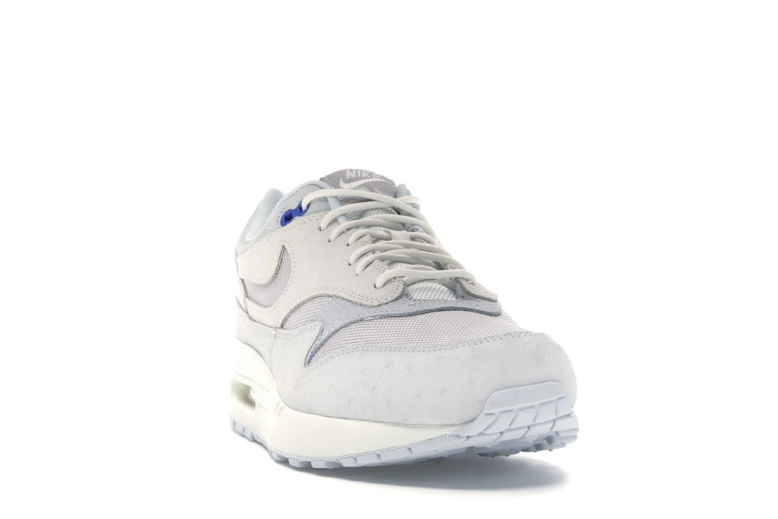 Vue 8 de Nike Air Max 1 Pure Platinum Racer Blue