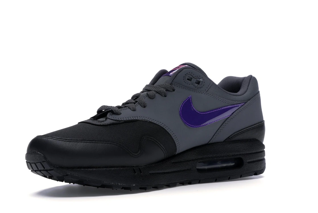 Vue 15 de Nike Air Max 1 Ripstop Dark Grey
