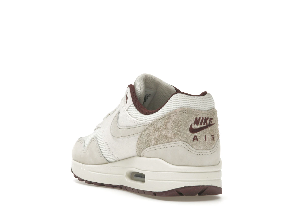 Vue 25 de Nike Air Max 1 Sail Burgundy Crush