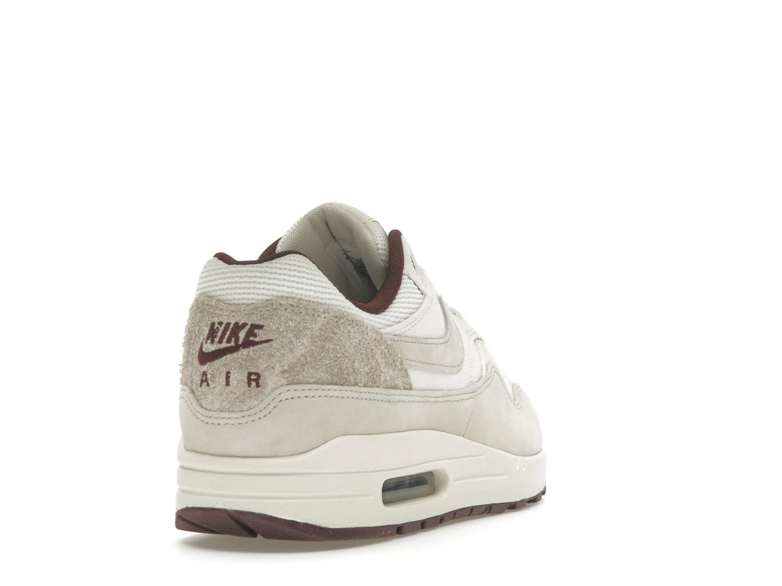 Vue 30 de Nike Air Max 1 Sail Burgundy Crush
