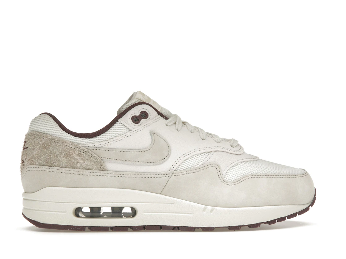 Vue 36 de Nike Air Max 1 Sail Burgundy Crush