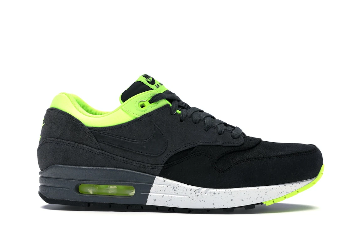 Vue 2 de Nike Air Max 1 Split Black Volt