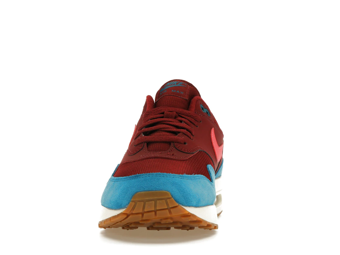 Vue 11 de Nike Air Max 1 Team Red Green Abyss