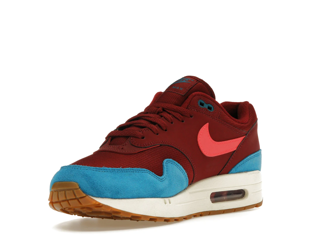 Vue 14 de Nike Air Max 1 Team Red Green Abyss