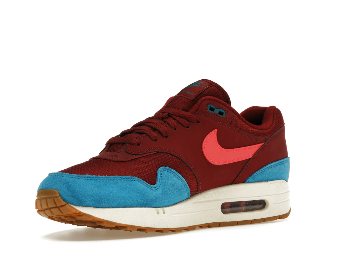 Vue 15 de Nike Air Max 1 Team Red Green Abyss