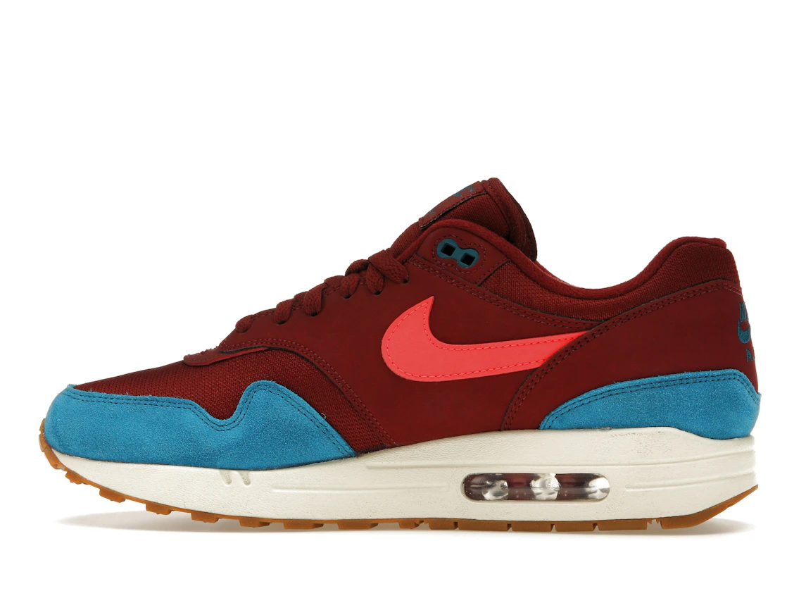 Vue 20 de Nike Air Max 1 Team Red Green Abyss