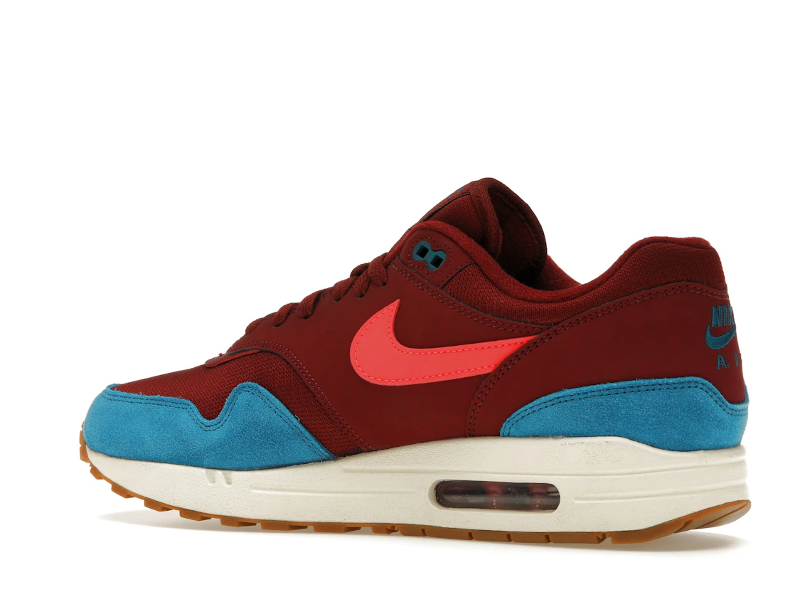 Vue 22 de Nike Air Max 1 Team Red Green Abyss