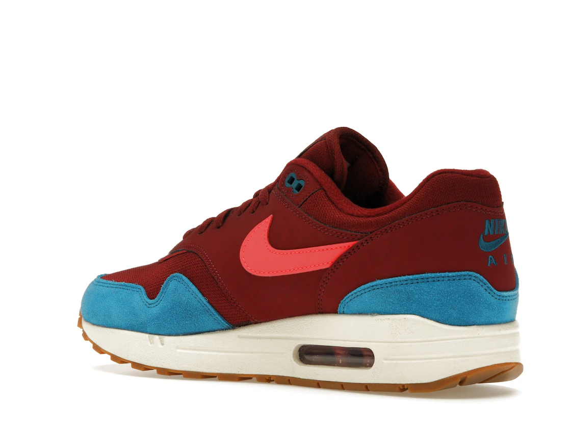 Vue 23 de Nike Air Max 1 Team Red Green Abyss
