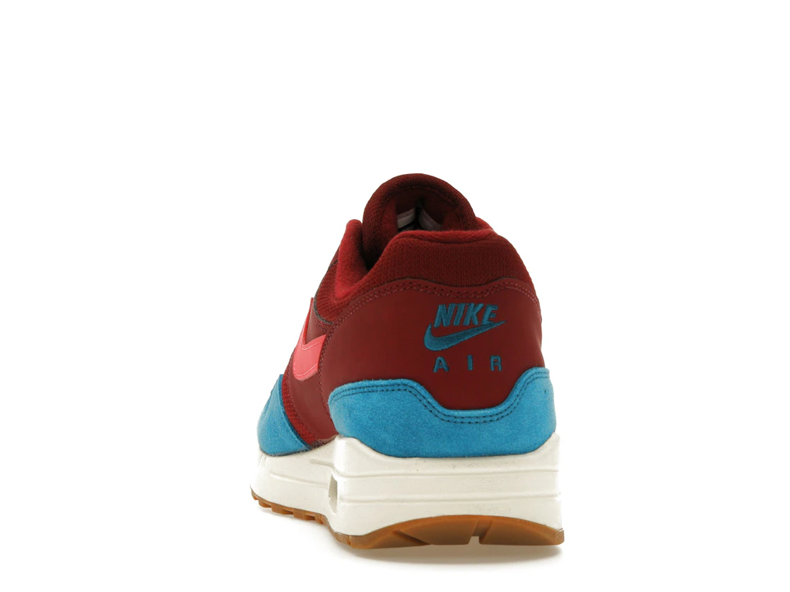 Vue 27 de Nike Air Max 1 Team Red Green Abyss