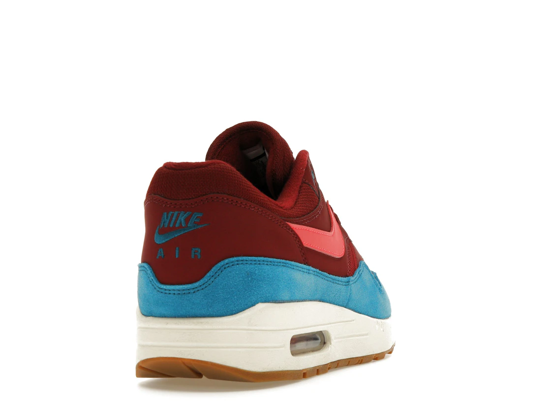 Vue 30 de Nike Air Max 1 Team Red Green Abyss