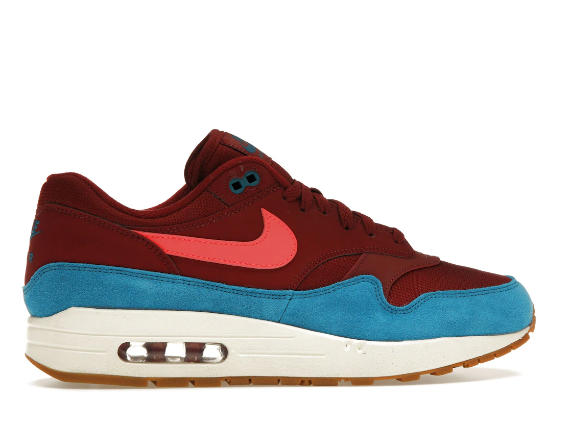 Vue 36 de Nike Air Max 1 Team Red Green Abyss